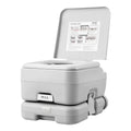 Portable Toilet 3.2 Gal Tank Push Button Flush RV Camping Commode