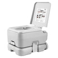 Portable Toilet 3.2 Gal Tank Push Button Flush RV Camping Commode