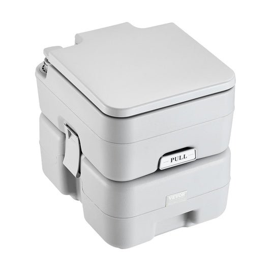 Portable Toilet for Camping, Porta Potty with Carry Bag, 5.3 Gal Waste Tank & 3.2 Gal Flush Tank, Push-Button Pressurized Flush Commode, Leak-proof and Odourless Travel Toilet for Camping Car