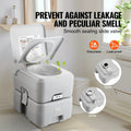 Portable Toilet Camping 5.3gal Waste Tank Pressurized Flush Commode