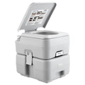 Portable Toilet Camping 5.3gal Waste Tank Pressurized Flush Commode