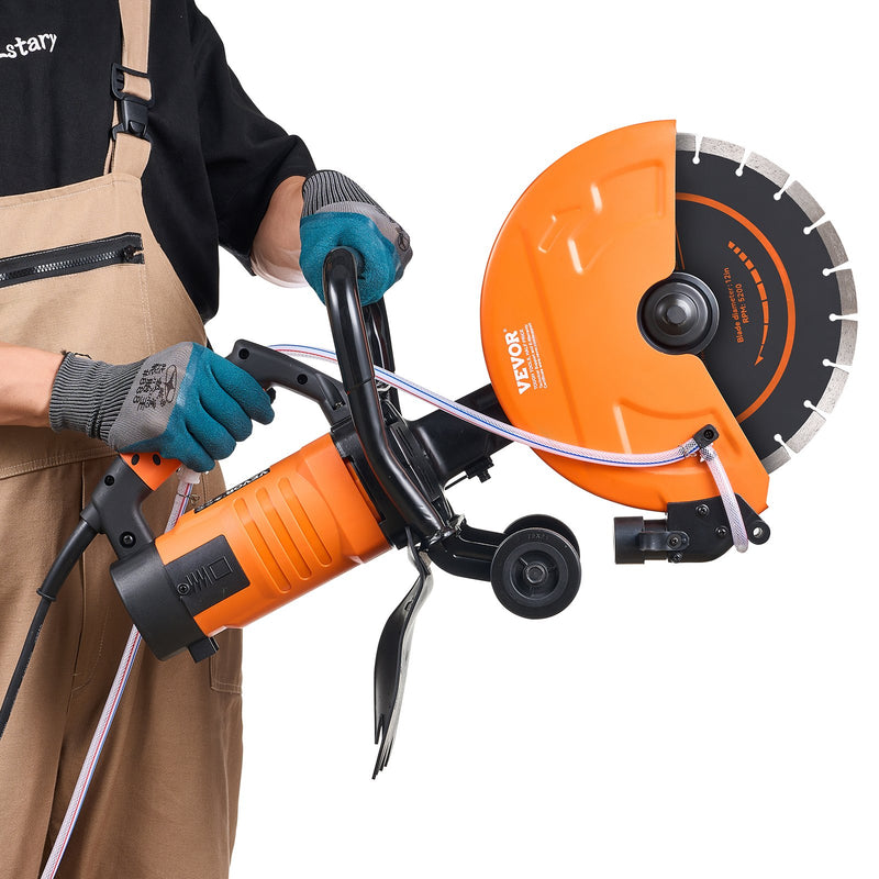 Electric Concrete Saw 30.48cm Wet/Dry Cutter Water Pump Blade