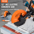 Electric Concrete Saw 30.48cm Wet/Dry Cutter Water Pump Blade