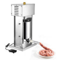 Electric Sausage Stuffer, 22 LBS / 10 L Vertical Meat Stuffer, Stepless Speed Control and Foot Pedal, Stainless Steel Heavy Duty Sausage Filler with 4 Stuffing Tubes, for Commercial & Home Use