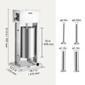 Electric Sausage Stuffer 15L Stainless Steel Variable Speed