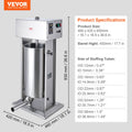 Electric Sausage Stuffer 25L Vertical Meat Stuffer Stainless