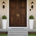 Artificial Topiary Cypress Trees 406mm 2 Set Faux Plants Outdoor Indoor