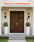 Artificial Boxwood Topiary Trees 559mm 2 Set Faux Plants Outdoor Indoor