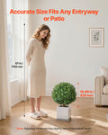 Artificial Boxwood Topiary Trees 559mm 2 Set Faux Plants Outdoor Indoor