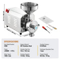 Grain Grind Mill 2200W Flour Grain Grinding Machine Food Processor