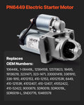 Starter 6449, Starter Motor Replacement Compatible with Oldsmobile Bravada V6 4.3L 96-98, Isuzu Hombre V6 4.3L 97-98, GMC Yukon XL 2500 V8 8.1L 01-02, OEM 106449L 12564108 9000879 410-12153R