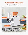 Electric Cheese Grater Salad Maker 200W 5 Attachments Vegetable Slicer