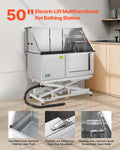 Electric Dog Grooming Bath Tub 127cm Stainless Steel Water Filter