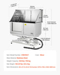Electric Dog Grooming Bath Tub 127cm Stainless Steel Water Filter