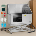 Electric Dog Grooming Bath Tub 127cm Stainless Steel Water Filter