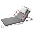 Electric Lifting Backrest 136 kg 4-68° Adjustable with Folable Guardrail, 1910 x 960 mm