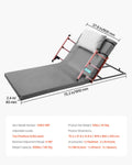 Electric Lifting Backrest 136kg 4-68° Adjustable Guardrail 1910x960mm