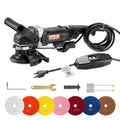 VEVOR Wet Stone Polisher 4in 800W Electric Concrete 6 Speed 7 Pads