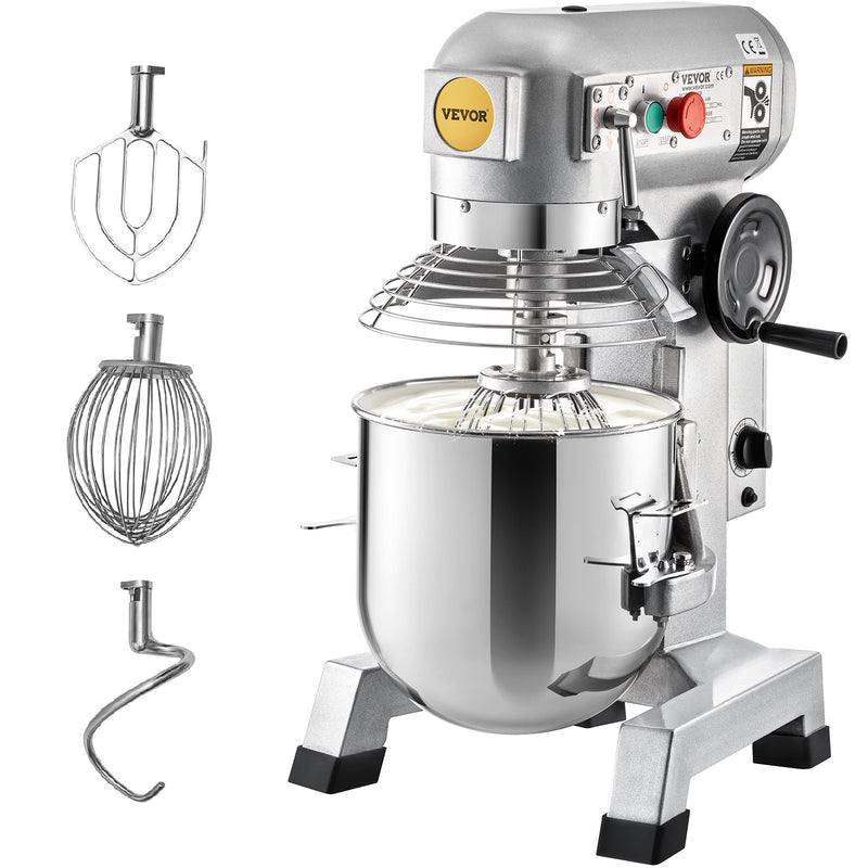 Commercial 850W Stand Mixer 15Qt Stainless Steel Dough Hook