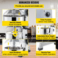Commercial 850W Stand Mixer 15Qt Stainless Steel Dough Hook