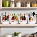 Plastic Stackable Storage Bins 27.6x14x13cm 8 Pack Clear Containers