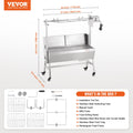 35 Inch Rotisserie Grill Charcoal Spit 90kg Capacity Electric Motor