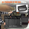 Camping Kitchen Table Folding Aluminum 3 Cupboard Windscreen Black