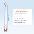 Chain Sling 8mm x 150cm 3 Ton G80 Engine Hoist Lifting Chains