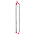 Chain Sling 10mm 3m G80 4 Leg Grab Hooks 10.4 Ton Capacity