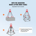 Chain Sling 10mm x 300cm 8 Ton G80 Engine Hoist Lifting Chain Hooks