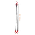 Chain Sling, 10 mm x 180 cm Lifting Chains with Hooks, G80 Engine Chain Hoist Lifts, 5 Ton Lifting Sling Chains for Engine Hoist, Engine Lift Chain with 2 Leg Grab Hooks and Adjusters Heavy Duty