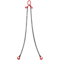 Chain Sling, 10 mm x 180 cm Lifting Chains with Hooks, G80 Engine Chain Hoist Lifts, 5 Ton Lifting Sling Chains for Engine Hoist, Engine Lift Chain with 2 Leg Grab Hooks and Adjusters Heavy Duty
