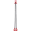 Chain Sling, 10 mm x 180 cm Lifting Chains with Hooks, G80 Engine Chain Hoist Lifts, 5 Ton Lifting Sling Chains for Engine Hoist, Engine Lift Chain with 2 Leg Grab Hooks and Adjusters Heavy Duty