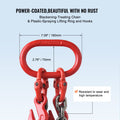 Chain Sling 10mm x 180cm 5 Ton G80 Engine Hoist Lifting Chains Hooks