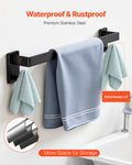 Matte Black Bathroom Hardware Set 5pc 24
