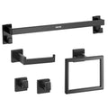 Matte Black Bathroom Hardware Set 5pc 24