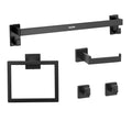 Matte Black Bathroom Hardware Set 5pc 24
