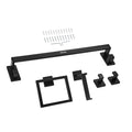 Matte Black Bathroom Hardware Set 5pc 24