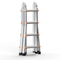 Telescoping Ladder 13FT Aluminum Compact Extension Portable 330lb