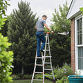 Telescoping Ladder 13FT Aluminum Compact Extension Portable 330lb