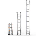 Telescoping Ladder 13FT Aluminum Compact Extension Portable 330lb