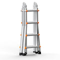 Telescoping Ladder 13FT Aluminum Compact Extension Portable 330lb