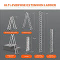 Telescoping Ladder 20ft A Frame Extension Multi-Function