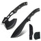 Hunting Knife Hatchet Combo Set Fixed Blade Camping Sheath