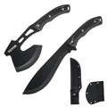Hunting Knife Hatchet Combo Set Fixed Blade Camping Sheath