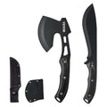 Hunting Knife Hatchet Combo Set Fixed Blade Camping Sheath