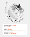 Food Processor Vegetable Chopper 6 Blades Stainless Steel