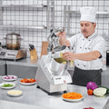 Food Processor Vegetable Chopper 6 Blades Stainless Steel