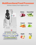 Food Processor Vegetable Chopper 6 Blades Stainless Steel