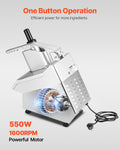 Food Processor Vegetable Chopper 6 Blades Stainless Steel